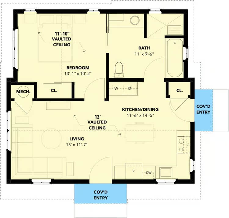 Main Level Floor Plan