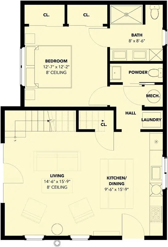 Main Level Floor Plan
