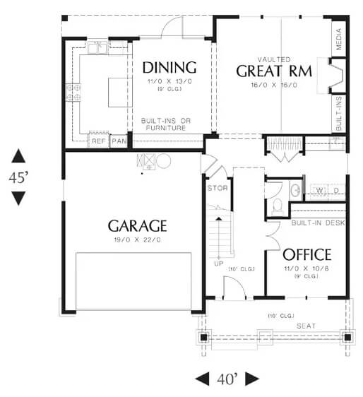 Main Level Floor Plan