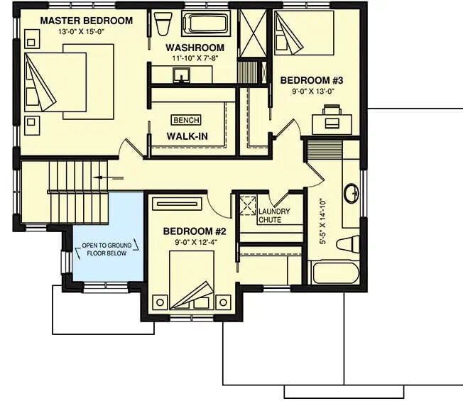 Second Level Floor Plan