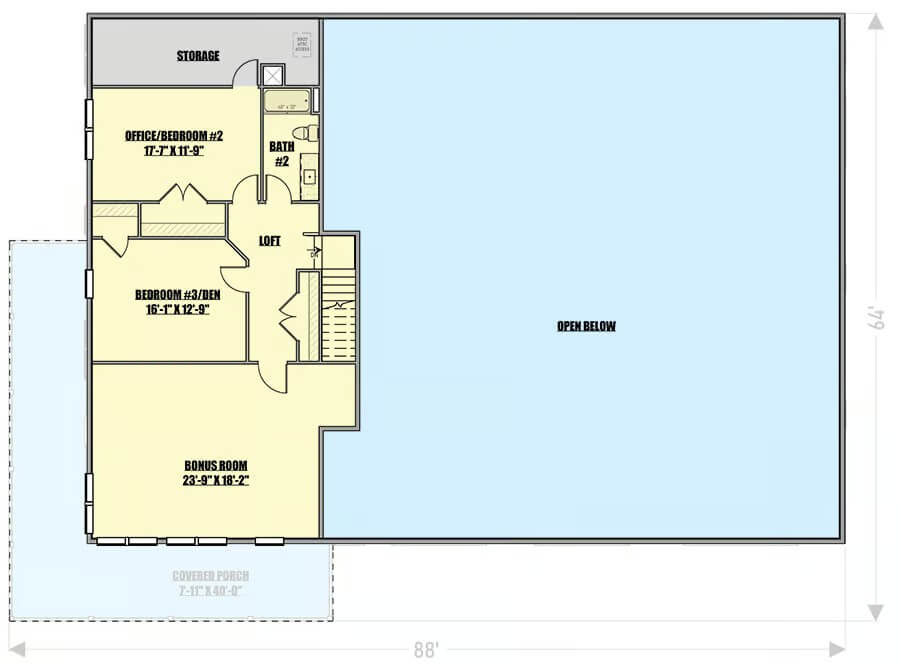 Second Level Floor Plan