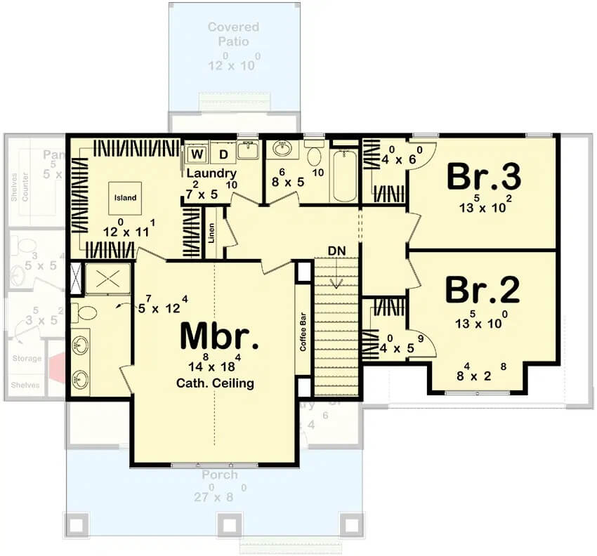 Second Level Floor Plan