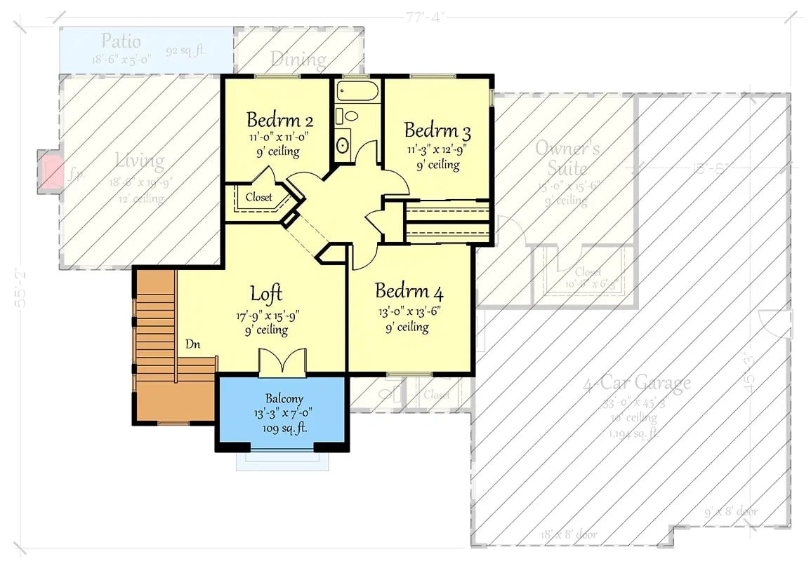 Second Level Floor Plan