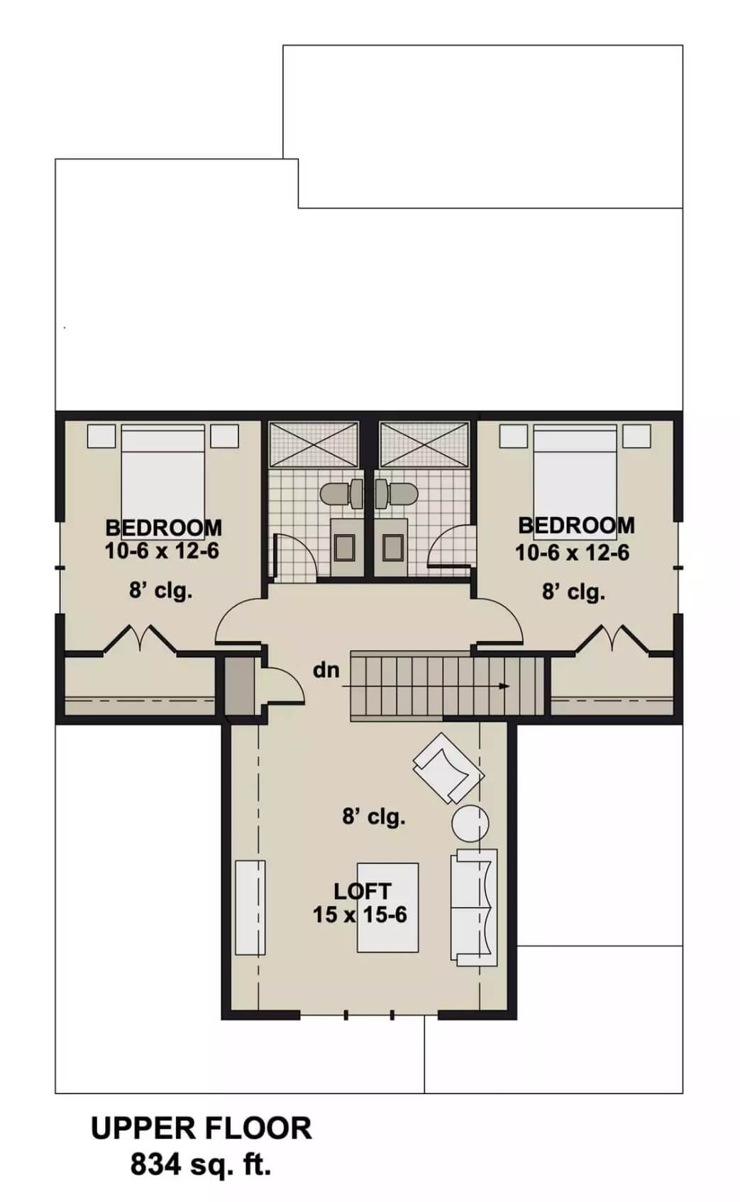 Second Level Floor Plan