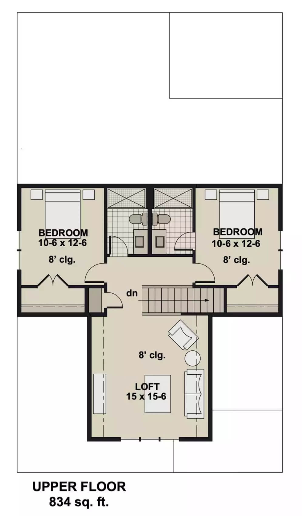 Second Level Floor Plan