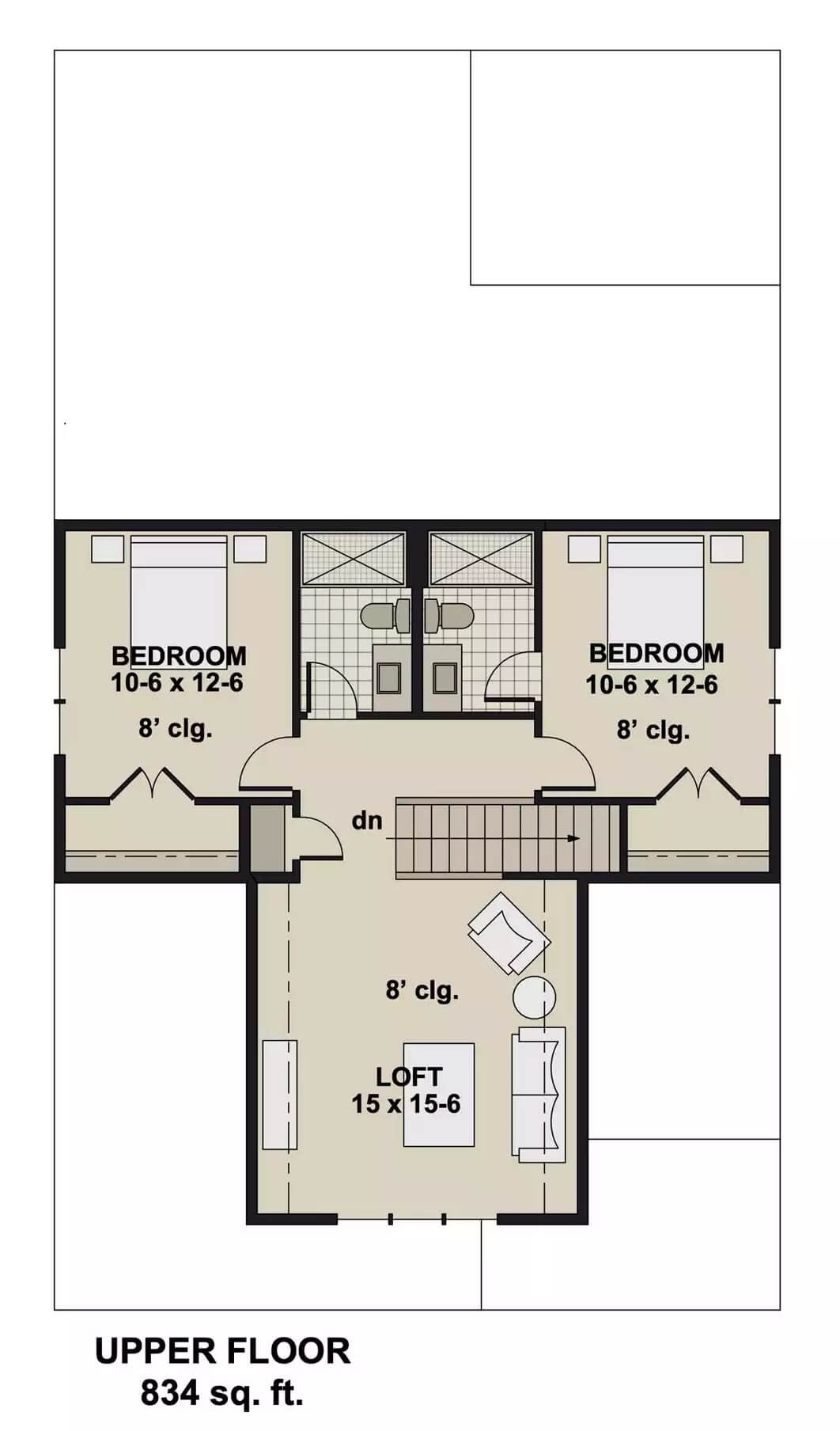 Second Level Floor Plan