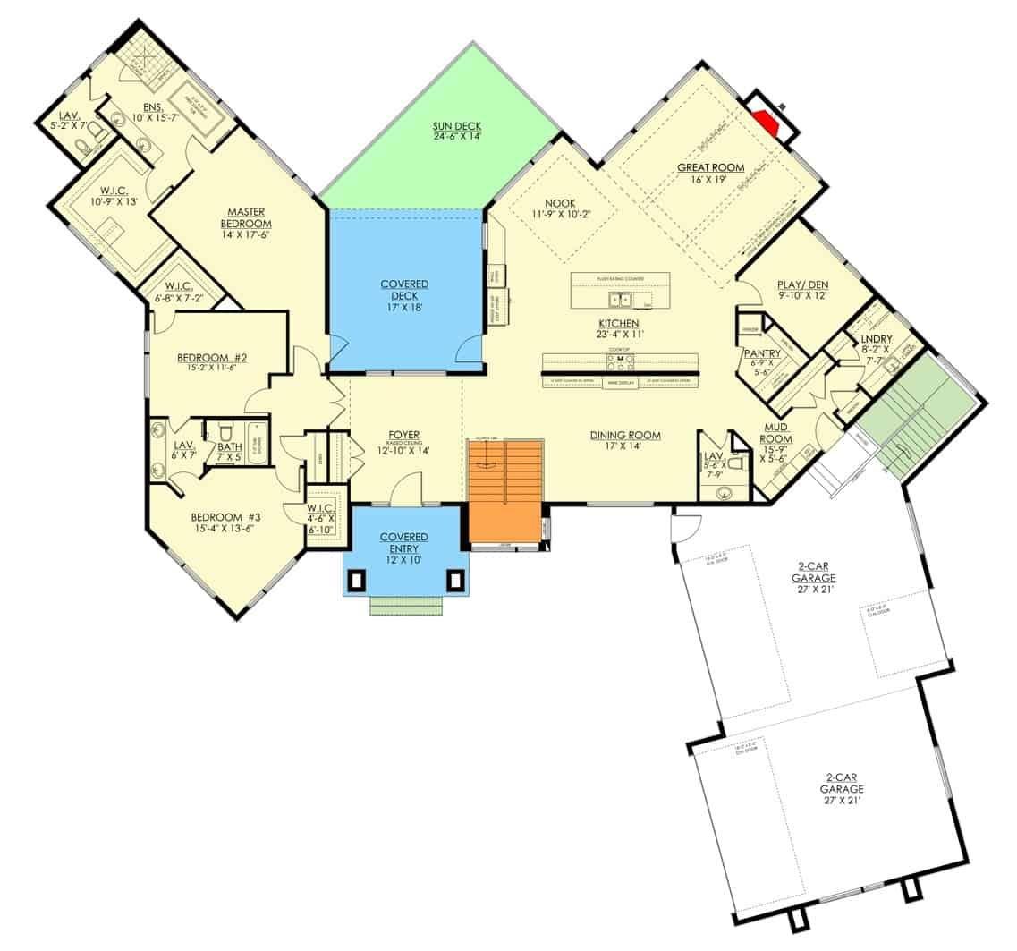 Explore This Unique Floor Plan with a Spacious Sun Deck