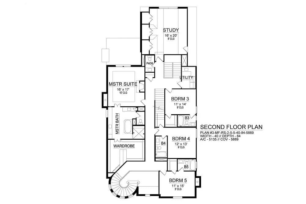Explore the Spacious Second Floor with a Dedicated Study Area