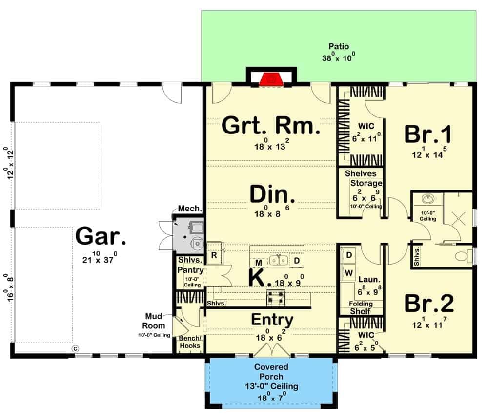 Explore This Efficient Floor Plan with a Spacious Garage and Cozy Great Room