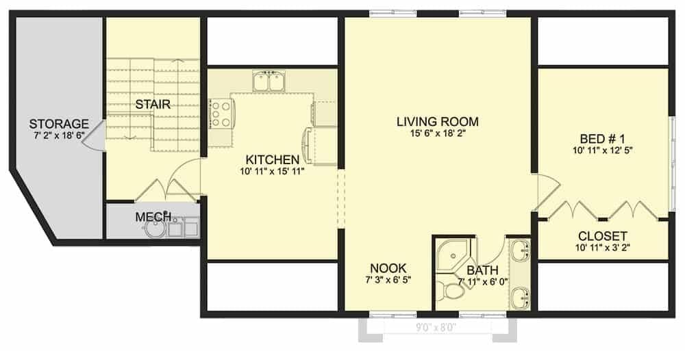 Efficient Layout with a Surprising Amount of Storage Space