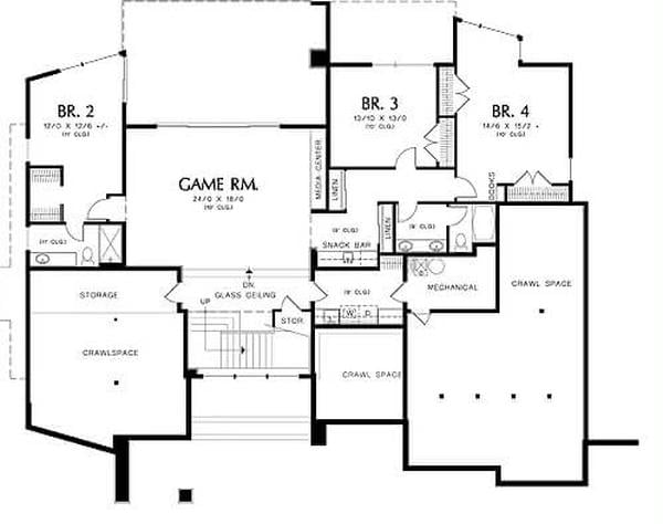 Explore the Expansive Game Room in This Floor Plan