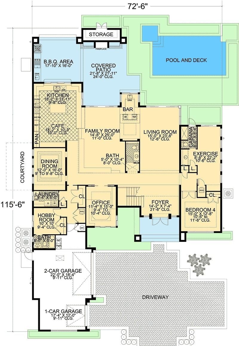 Explore This Versatile Floor Plan with a BBQ Area and Pool