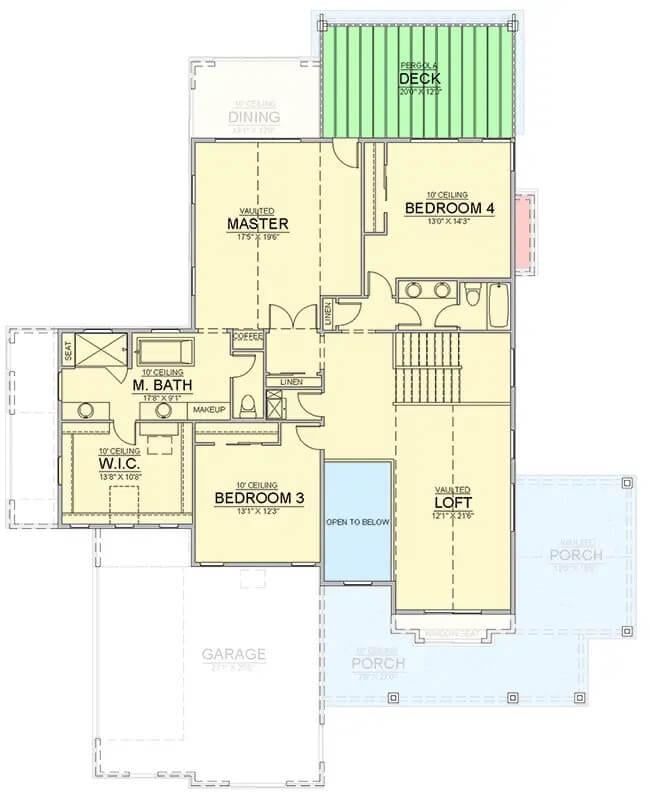 Explore This Spacious Floor Plan Featuring a Loft and Deck