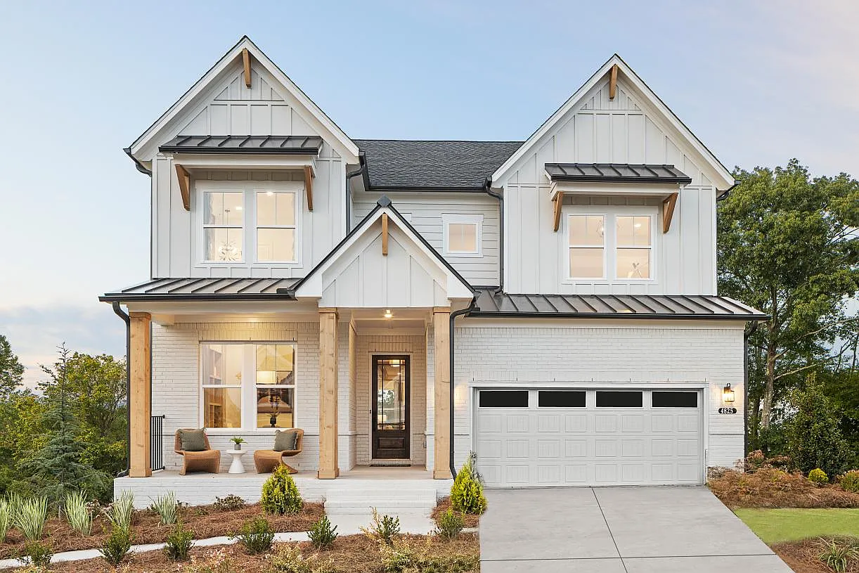 Farmhouse 5-Bedroom Home with Two-Story Foyer and Covered Patio (3,147 Sq. Ft. Floor Plan)