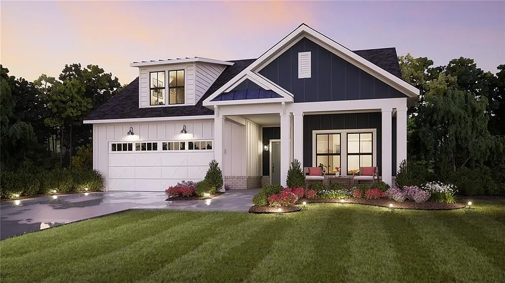 Farmhouse-Style 3-Bedroom Home for a Corner Lot with Front Porch (2,590 Sq. Ft. Floor Plan)