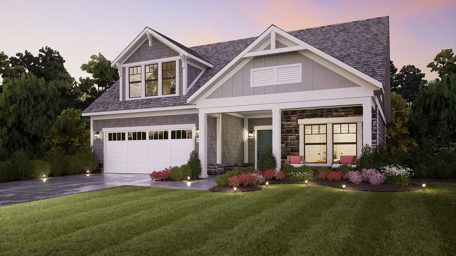 3-Bedroom Modern Home with Courtyard Patio and 2-Car Garage (2,827 Sq. Ft. Floor Plan)