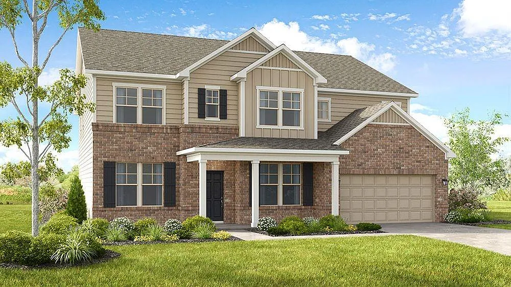 Traditional 5-Bedroom Home with Front Porch and Unfinished Basement (3,763 Sq. Ft. Floor Plan) 
