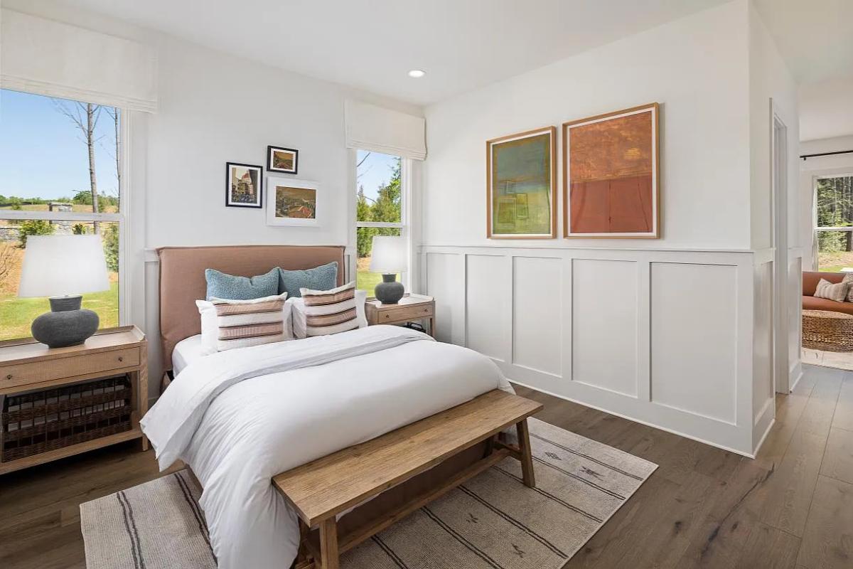 Farmhouse-Style 5-Bedroom Home with Two-Story Great Room and Covered Front Porch