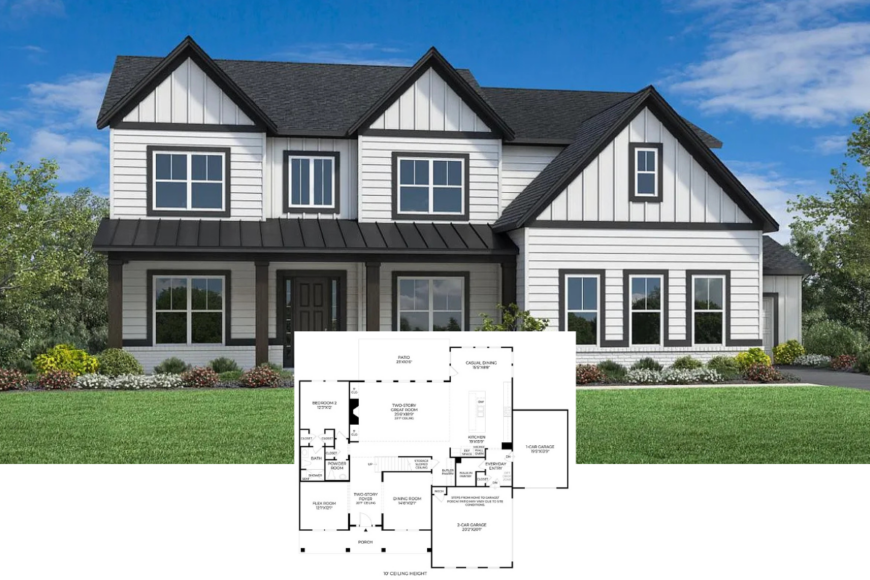 Step Inside This 1,373 Sq. Ft. 3 Bedroom House with Double Garage and ...
