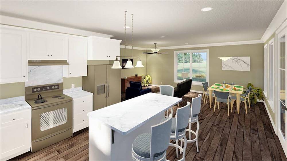 Kitchen and Dining Area