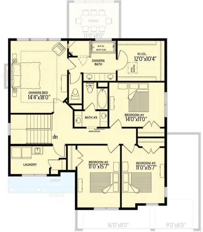 Explore This Spacious Four-Bedroom Floor Plan with a Luxurious Owner