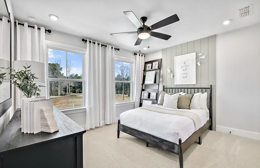 Farmhouse-Style 4-Bedroom Home with Front Porch and Covered Patio (2,960 Sq. Ft. Floor Plan)