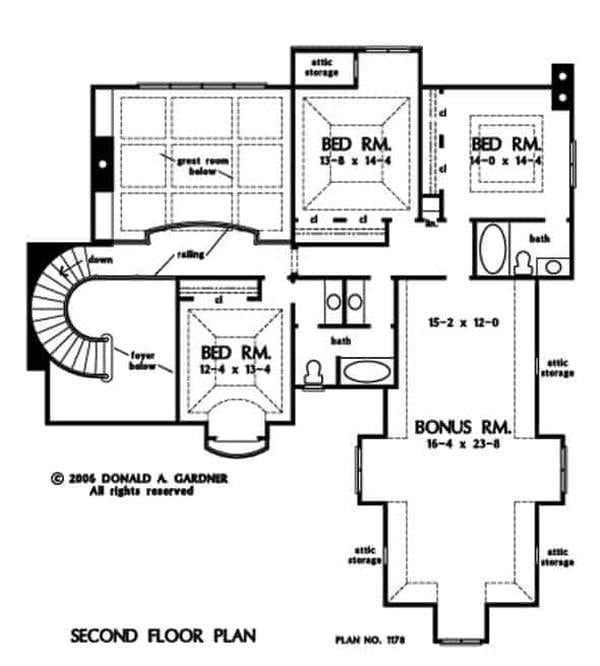 Explore the Versatile Bonus Room in This Second Floor Plan