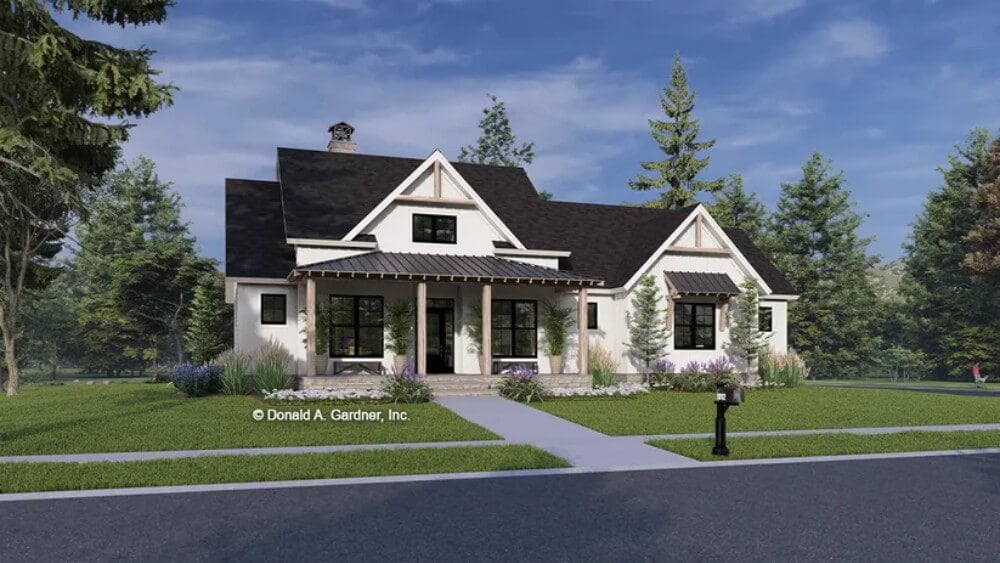 The Stargaze Grove 5-Bedroom Modern Farmhouse for a Corner Lot with Bonus Room (Floor Plan)