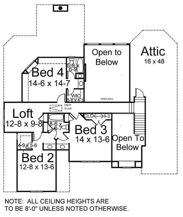 Explore This Loft-Connected Upper Floor with Four Bedrooms