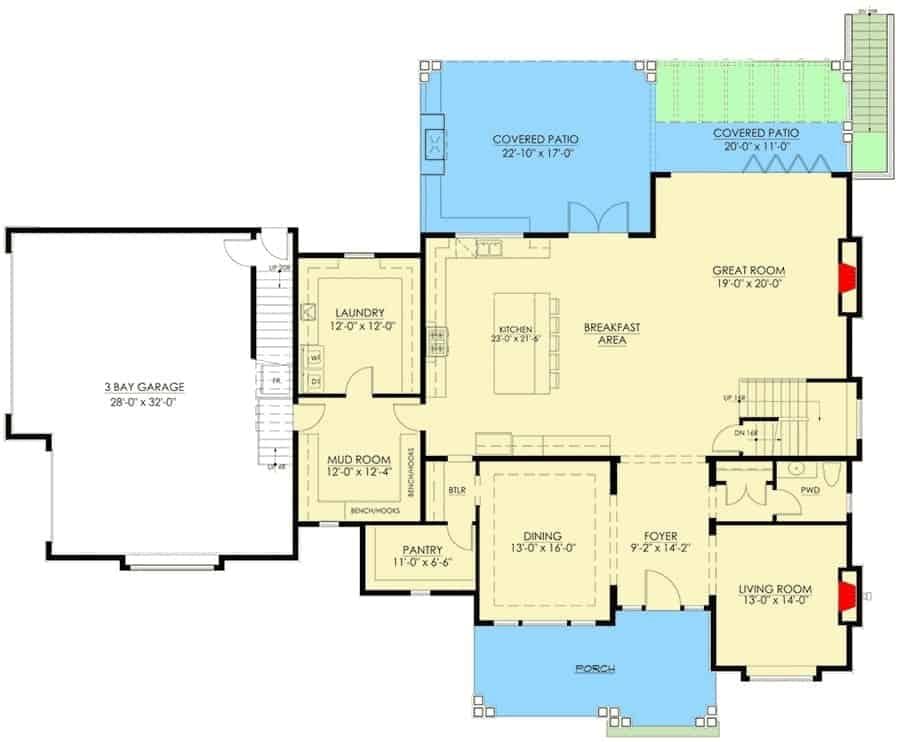 Explore the Open-Concept Layout in This Spacious Home Design