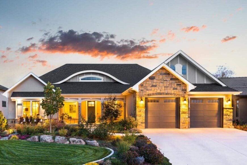 Craftsman-Style Home with Inviting Stone Accents