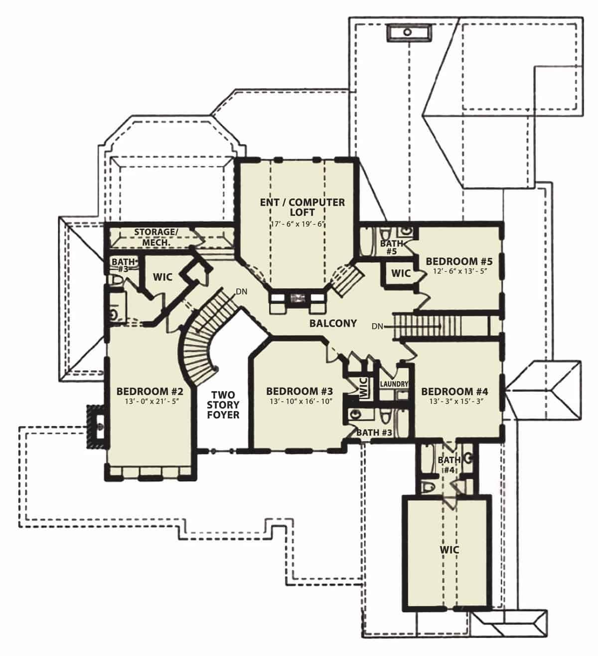 Spacious Upper Floor Plan with Versatile Loft Area