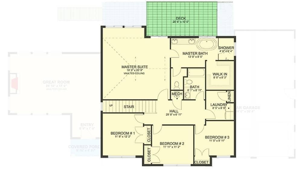Explore This Thoughtfully Designed Upper Floor with a Master Suite Retreat