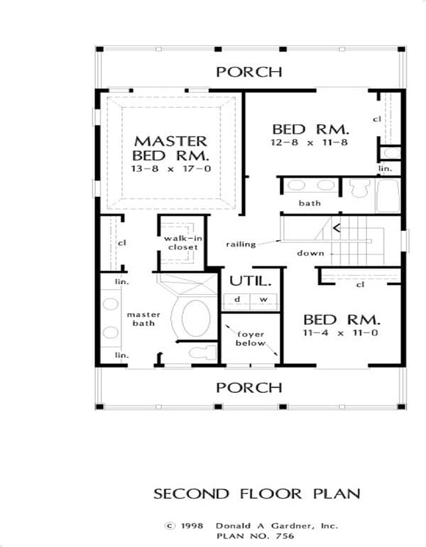 Explore the Thoughtful Layout of This Three-Bedroom Second Floor Plan