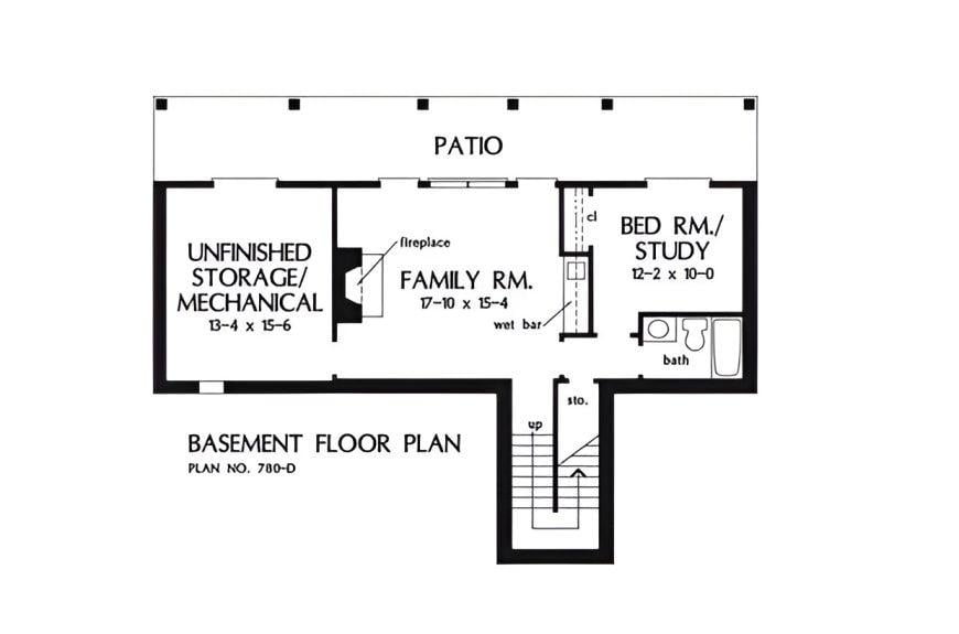 Explore the Functional Layout of This Basement Floor Plan