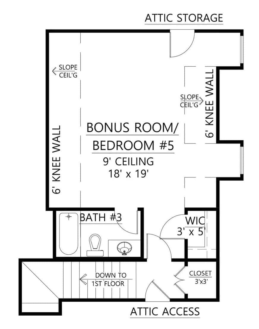 Explore This Versatile Bonus Room with Attic Storage Access