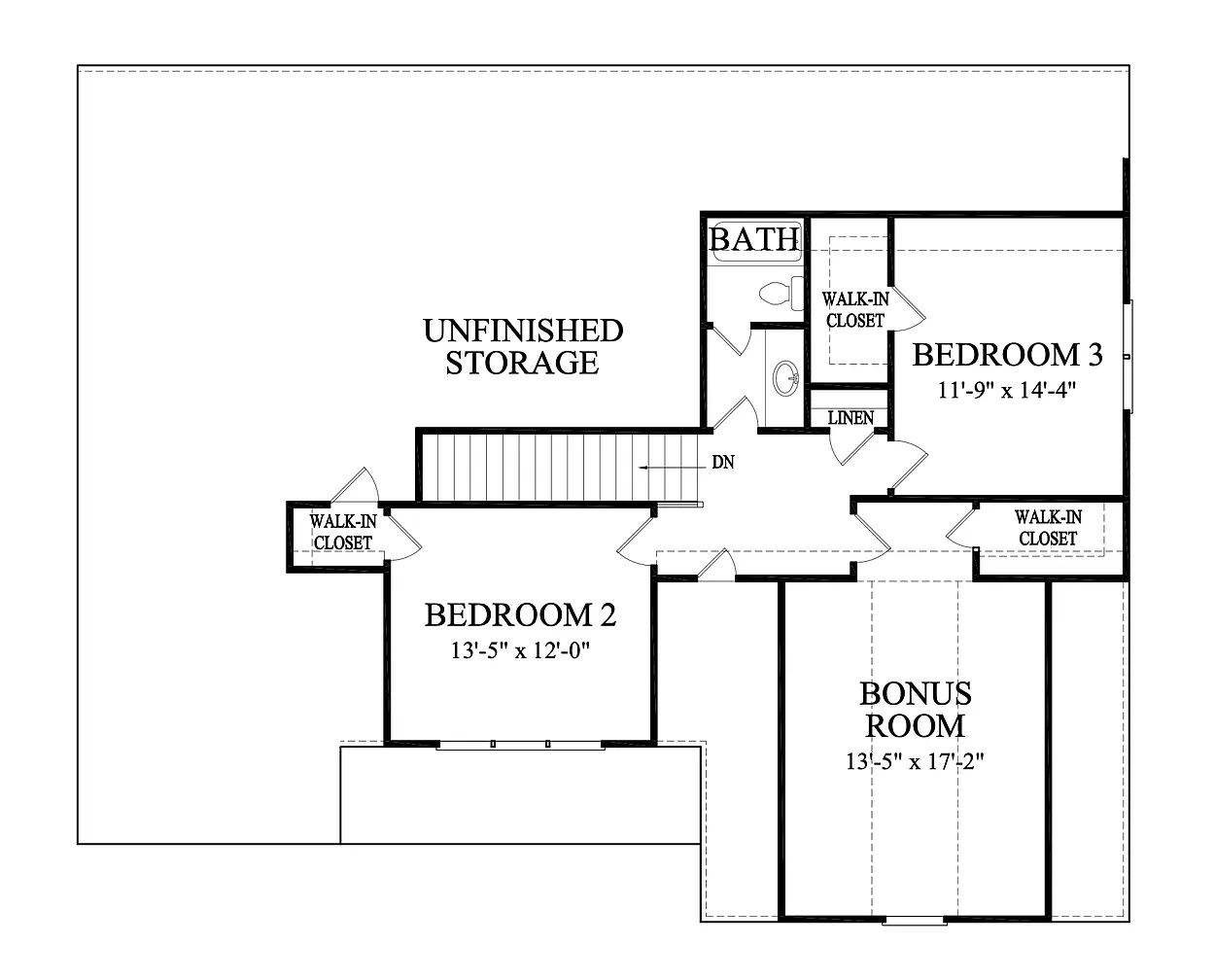 Traditional 3-Bedroom Home with Front Porch and 3-Car Garage (2,584 Sq. Ft. Floor Plan)