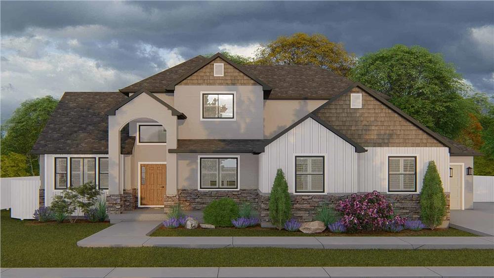 Check Out the Gable Rooflines on This Modern Craftsman Home
