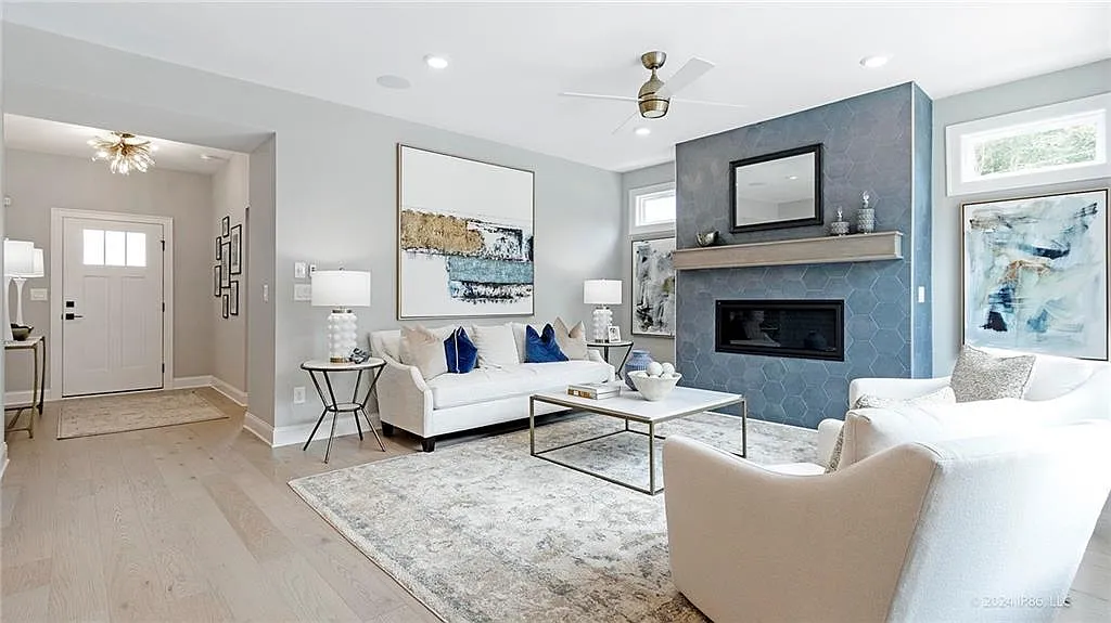 Farmhouse-Style 3-Bedroom Home for a Corner Lot with Front Porch (2,590 Sq. Ft. Floor Plan)