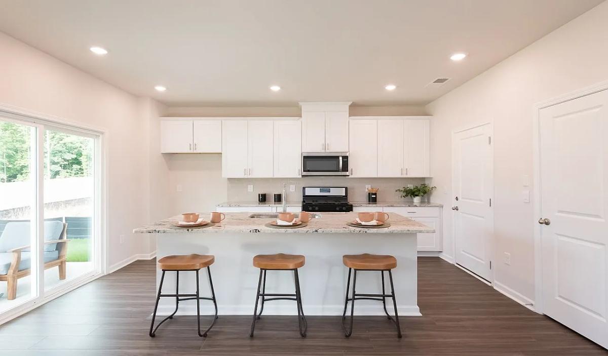 Modern-Farmhouse 3-Bedroom Home with Open Concept Layout and Front Porch (1,528 Sq. Ft. Floor Plan)