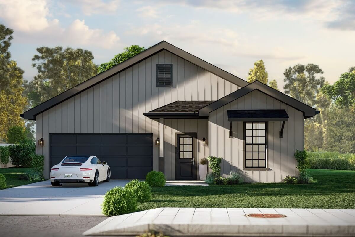 Traditional-Style Home with 3 Bedrooms and Double Garage (Floor Plan)
