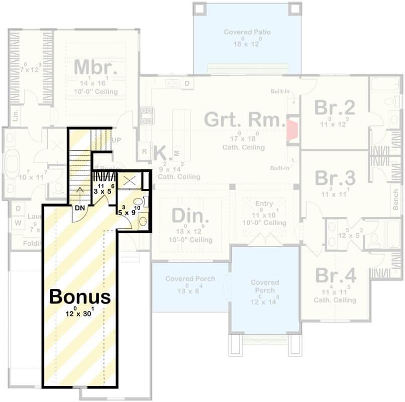 Explore the Flexible Bonus Area in This Spacious Home Layout