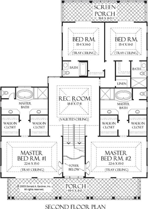 Explore This Spacious Second Floor with Dual Master Suites