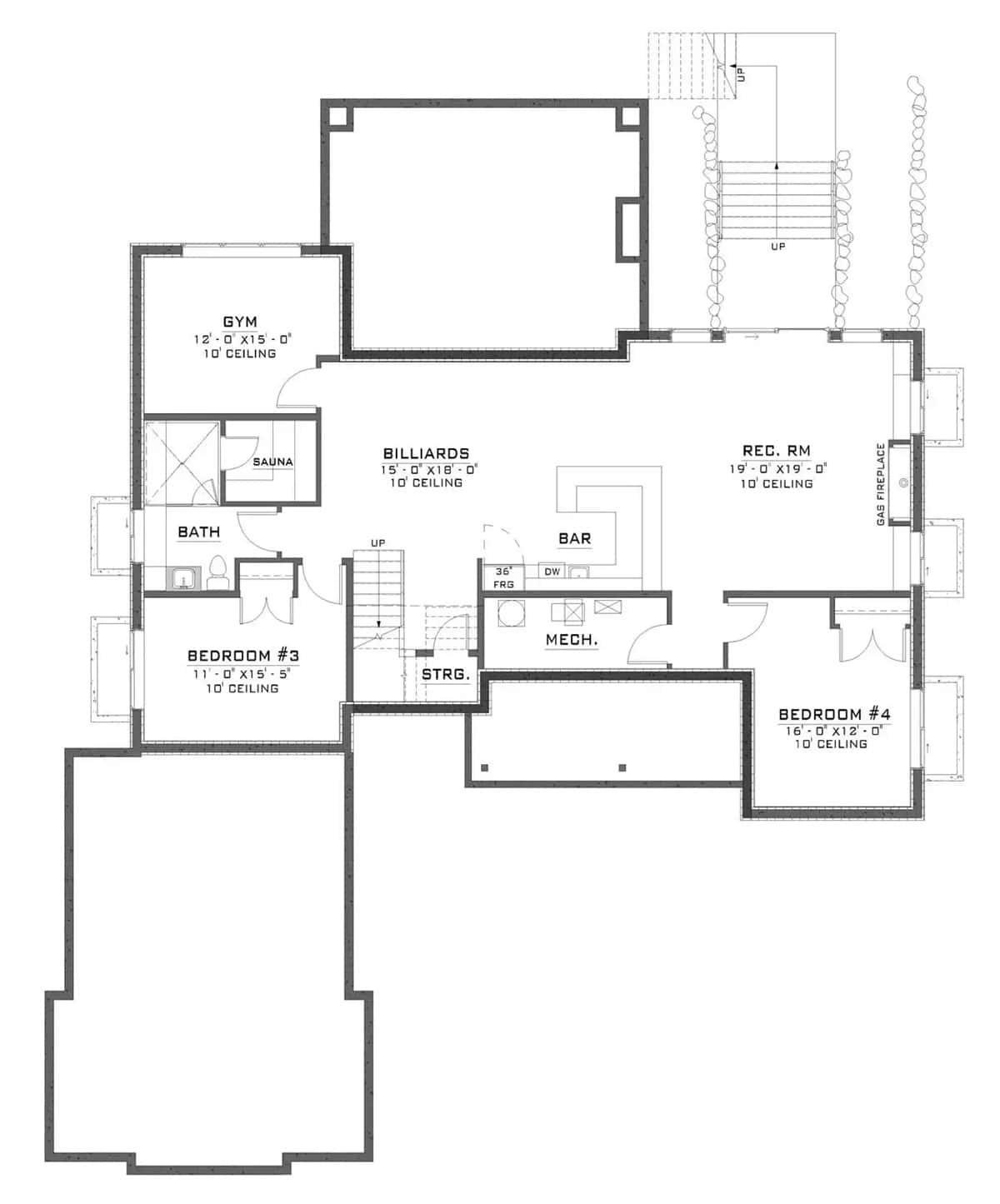 Explore the Spacious Lower Level with Game Room and Gym