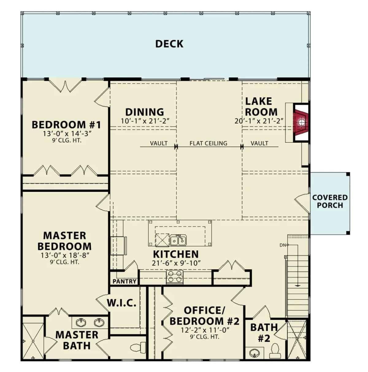 Explore This Thoughtfully Designed Floor Plan Featuring a Spacious Deck