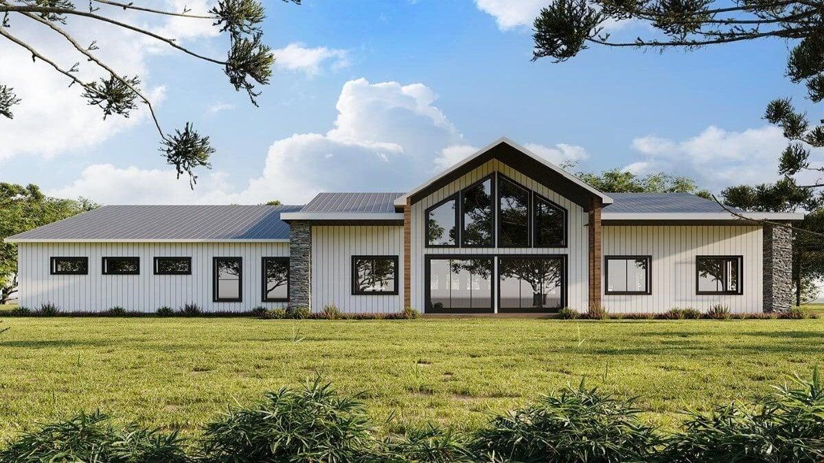Explore This Modern Farmhouse with Striking A-Frame Windows