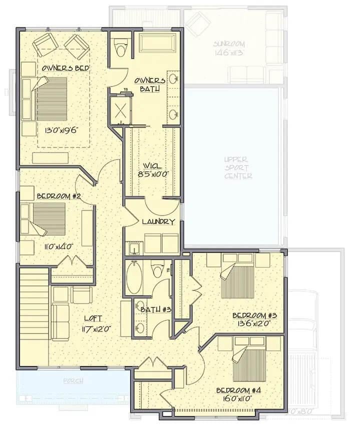 Explore the Spacious Layout of This 4-Bedroom Home Featuring a Unique Loft Area