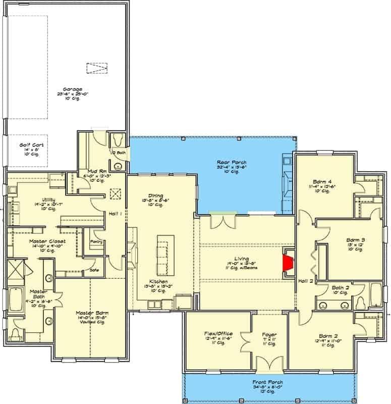 Explore This Spacious 4-Bedroom Home with a Versatile Flex Room