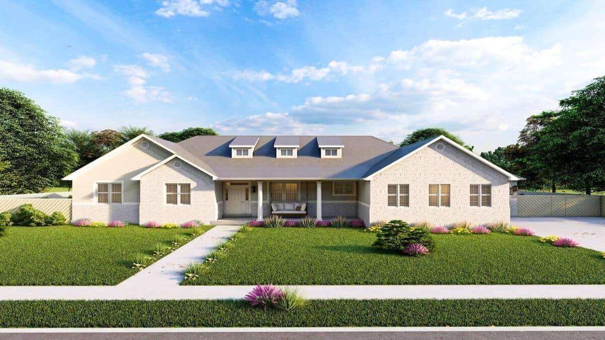 Classic Ranch-Style Home with a Welcoming Porch