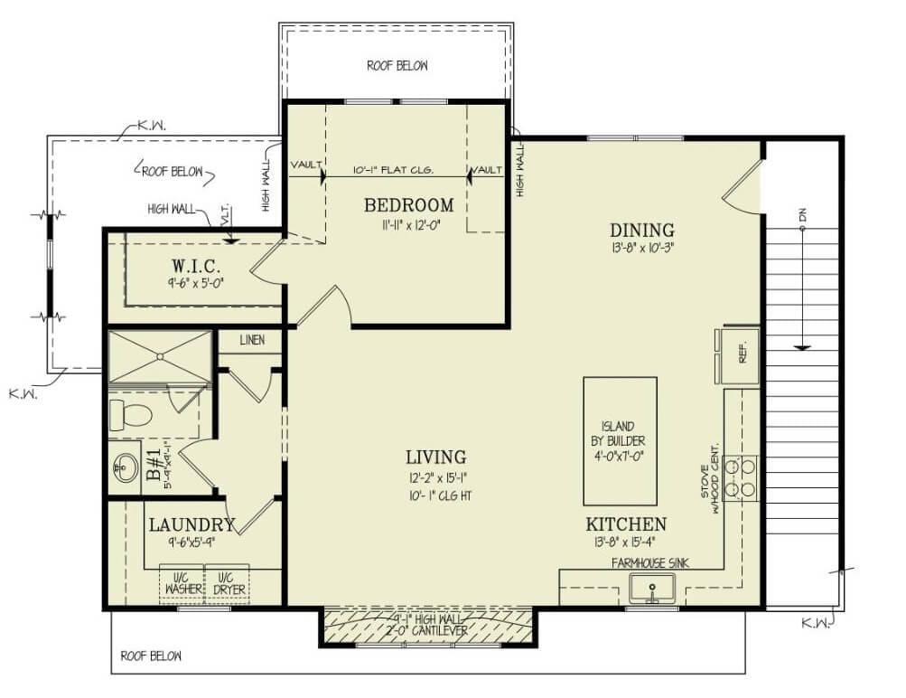 Open-Concept Living with Central Kitchen Island